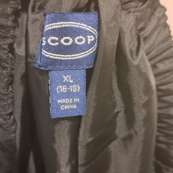 Scoop Black Polka Dot Tulle Midi Skirt XL NWT Parisian Chic! - Picture 6 of 7